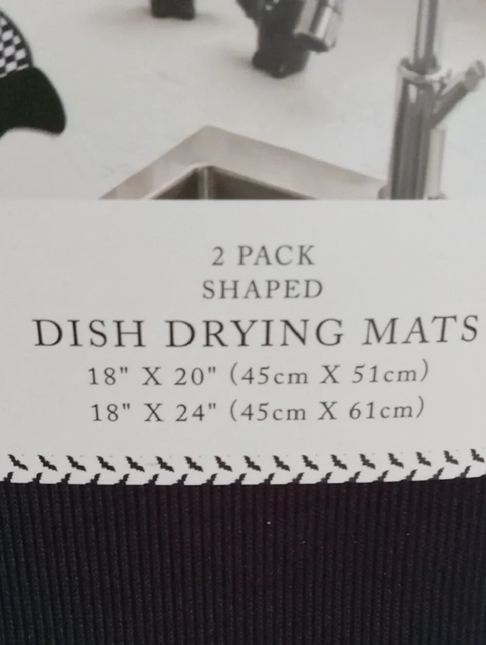 cupcakes & cashmere Bats 2 Pack Dish Drying Mats